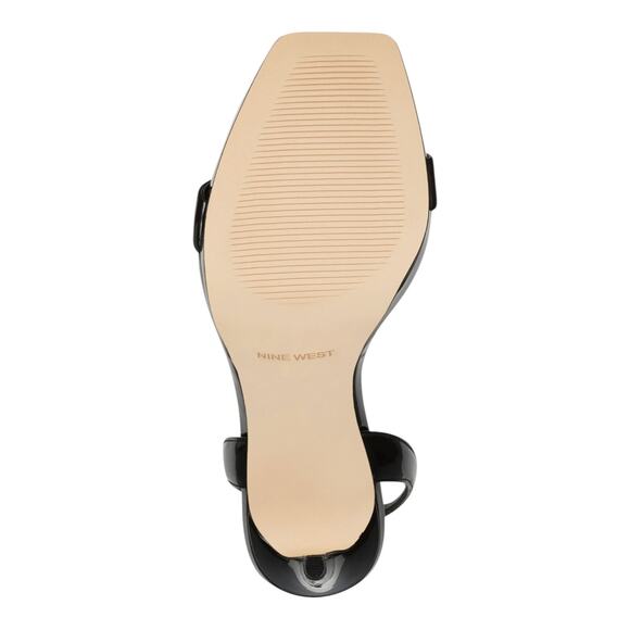 Nine West Women's Zadie Square Toe Stiletto Heel Dress Sandals Black Size 7 - Picture 6 of 6